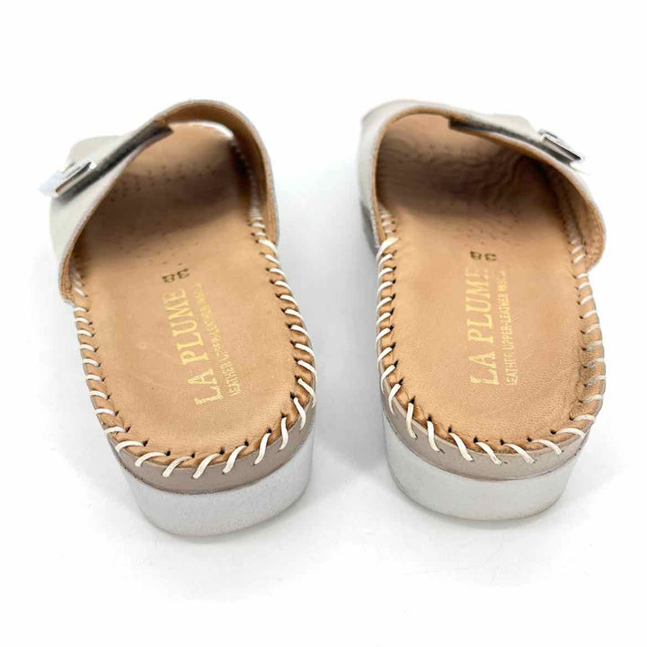 Shoe Size 38 Taupe Leather Sandals