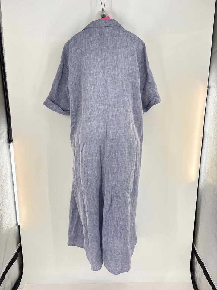 Size XL LAFAYETTE Blue Linen Dress