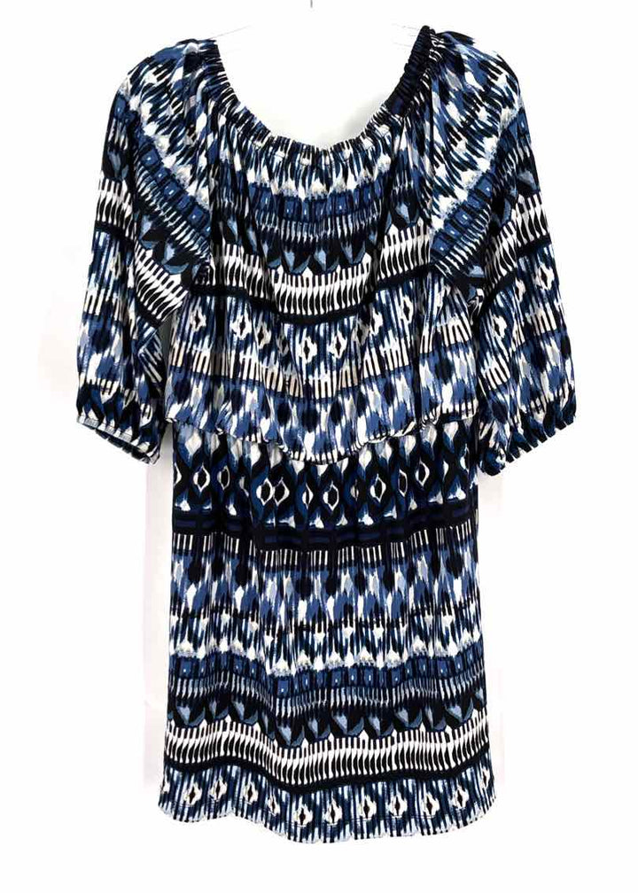 Size M Blue Print Dress