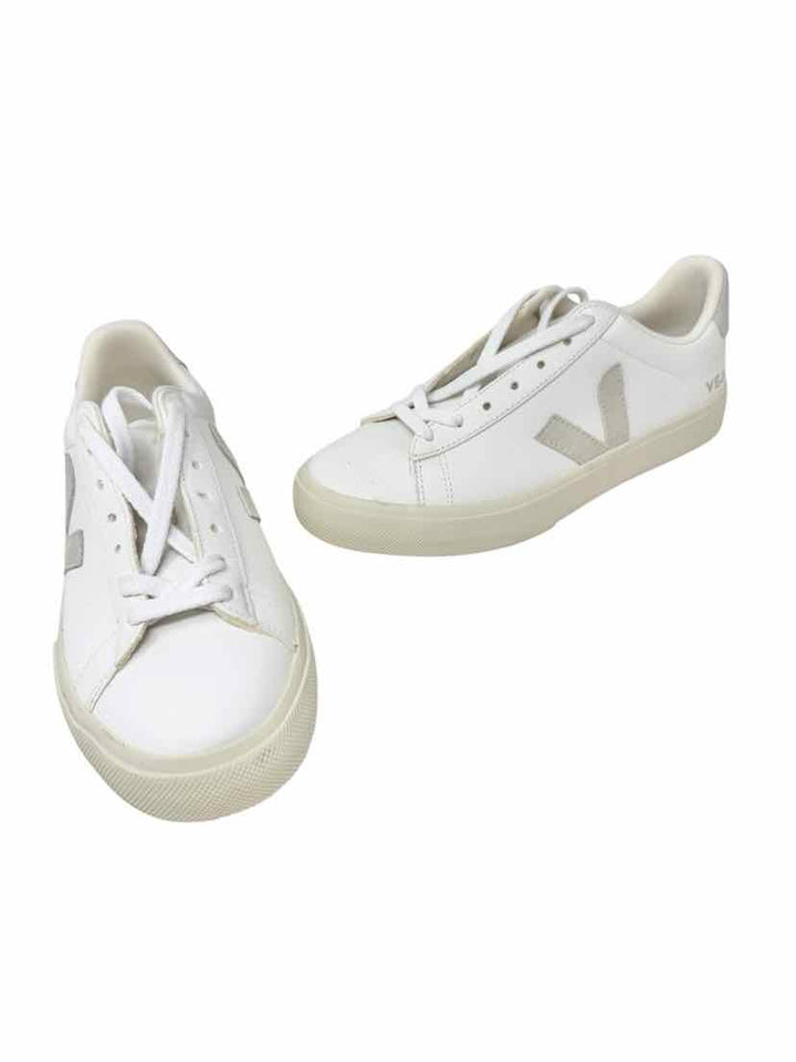 Shoe Size 8 VEJA White Leather Sneakers