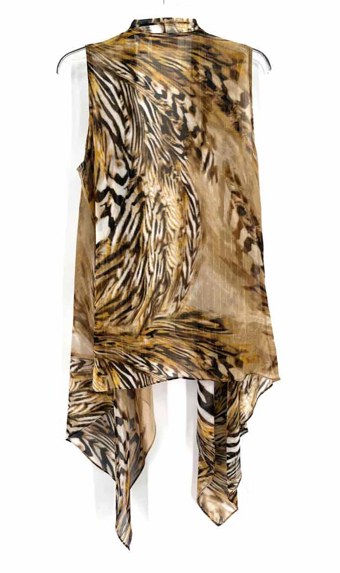 Size S Chico's Brown Print Vest