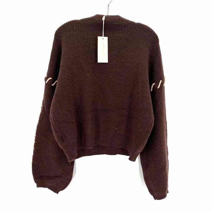 Size L Brown Knit Sweater
