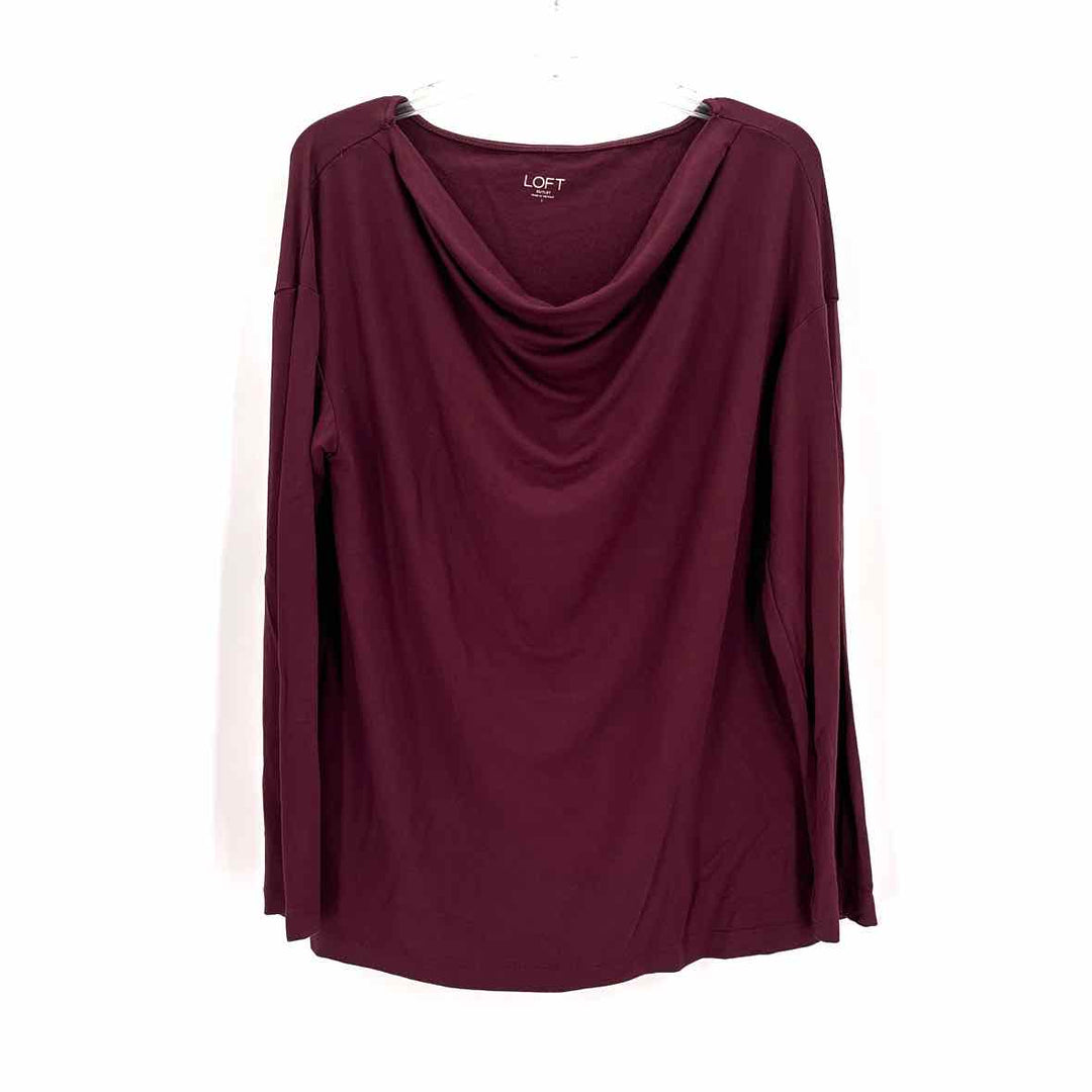 Size L Ann Taylor Purple Cotton Shirt