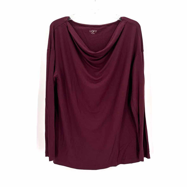 Size L Ann Taylor Purple Cotton Shirt