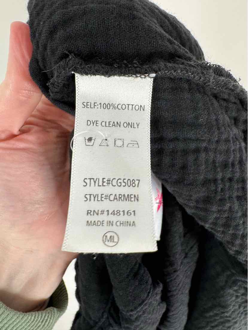 Size M/L BUDDY LOVE Black Cotton Dress