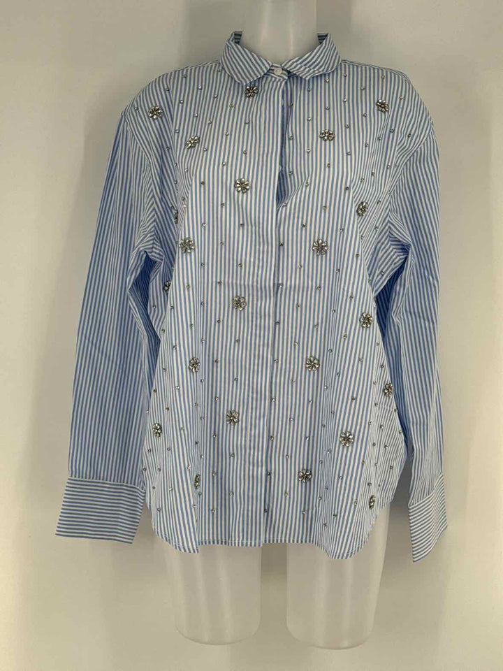Size 14 J Crew Blue Shirt