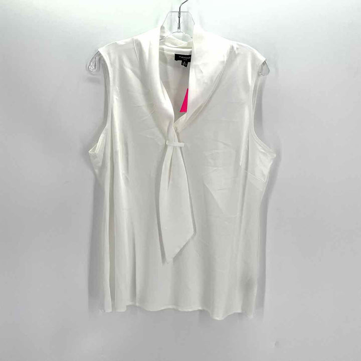 Size L TAHARI White Shirt