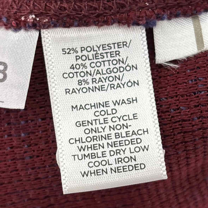 Size M LOFT Burgundy Tweed Dress