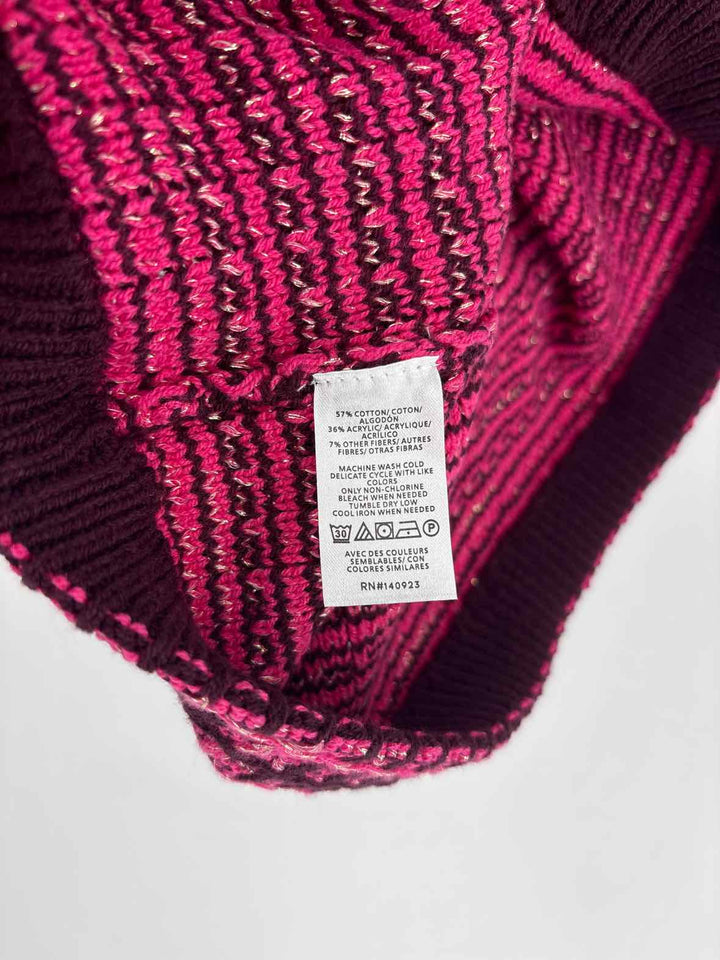 Size M Ann Taylor PINK PRINT Sweater