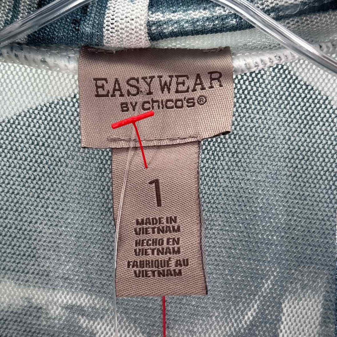 Size M Chico's Blue Mesh Jacket