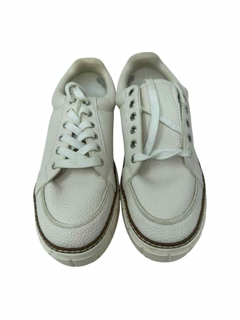 Shoe Size 11 Vince Camuto Cream Leather Sneakers