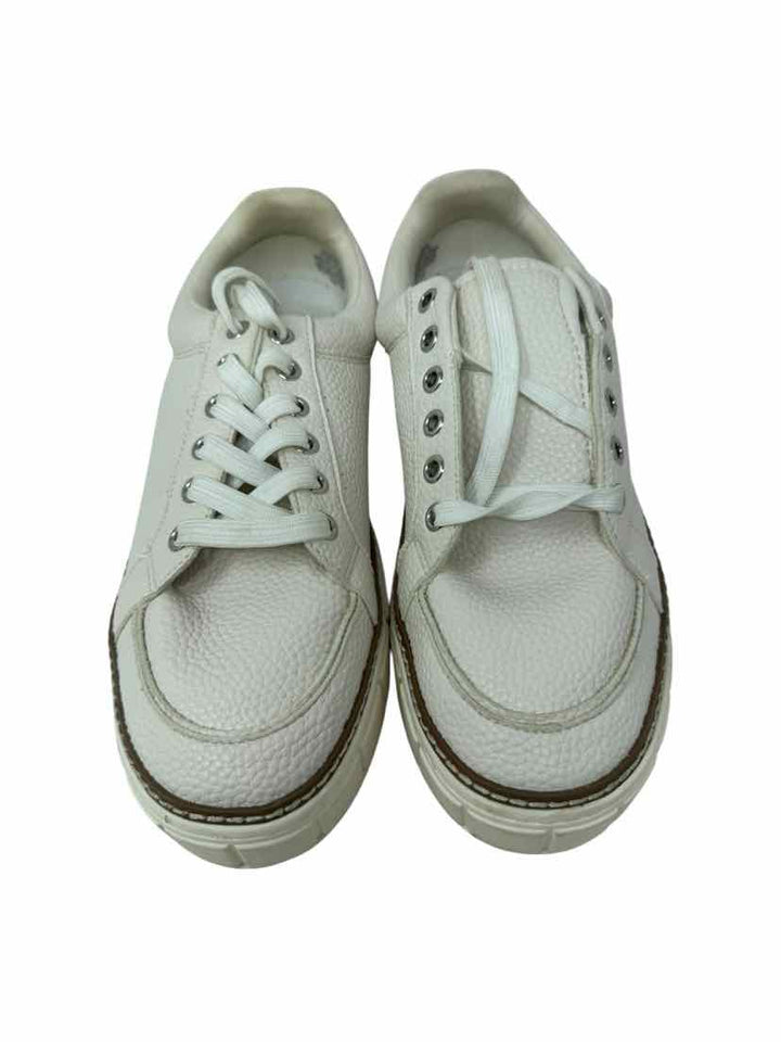 Shoe Size 11 Vince Camuto Cream Leather Sneakers