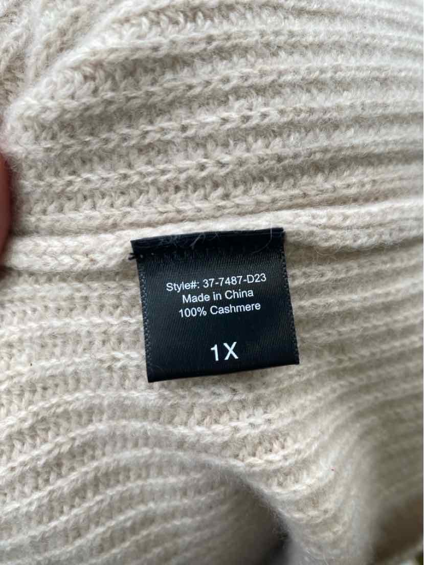 Size 1X JENNI KAYNE Beige Sweater