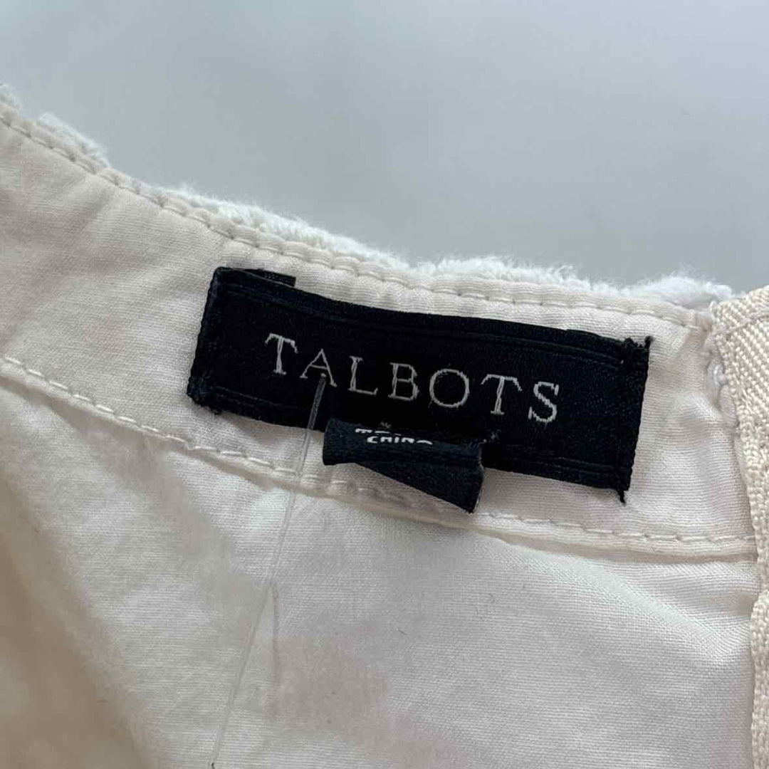 Size 6 Talbots Cream Dress