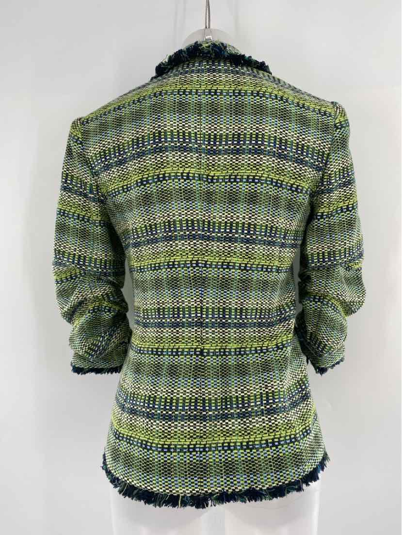 Size 0 CINQ DE SEPT Green Blazer