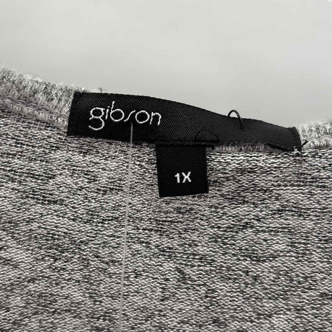 Size 1X GIBSON Gray Shirt