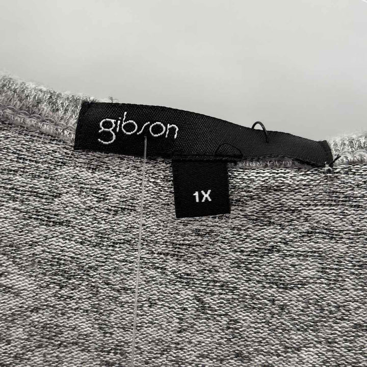 Size 1X GIBSON Gray Shirt