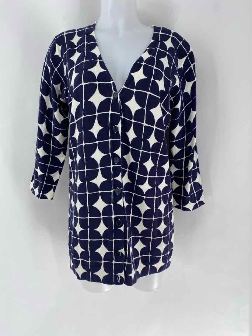 Size M ISSAC MIZRAHI Navy Cardigan
