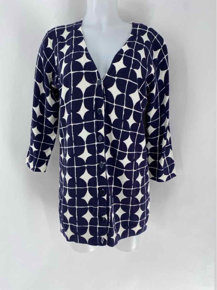 Size M ISSAC MIZRAHI Navy Cardigan