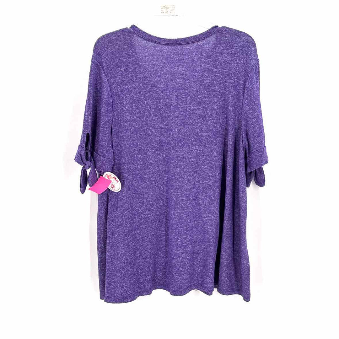 Size 18/20 LANE BRYANT Purple Knit Shirt