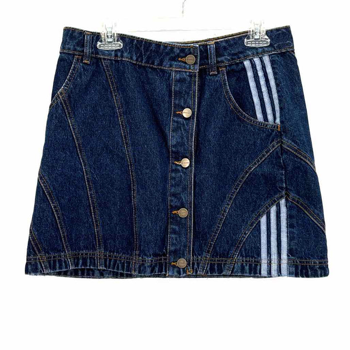 Size L Adidas Navy Denim Skirt