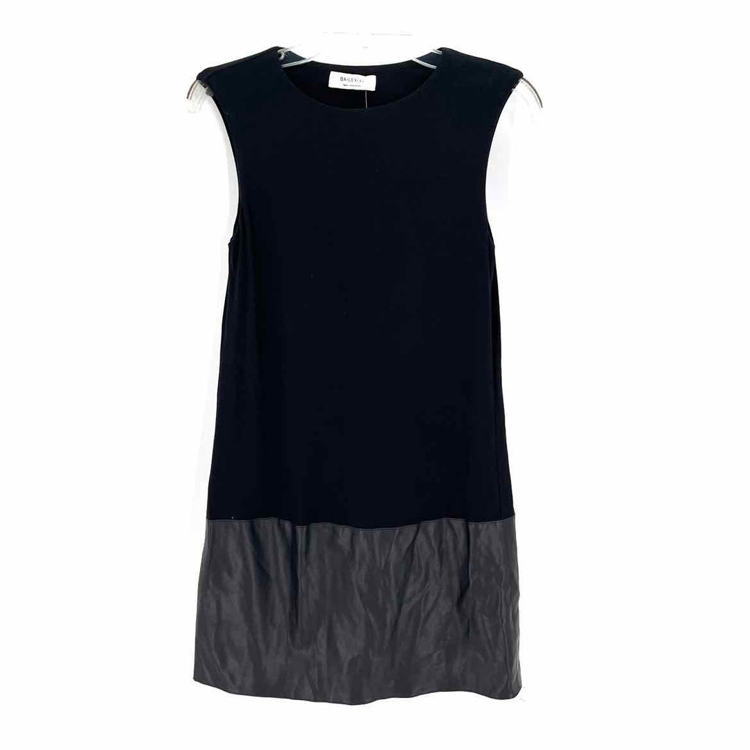 Size S Bailey Black Leather Dress