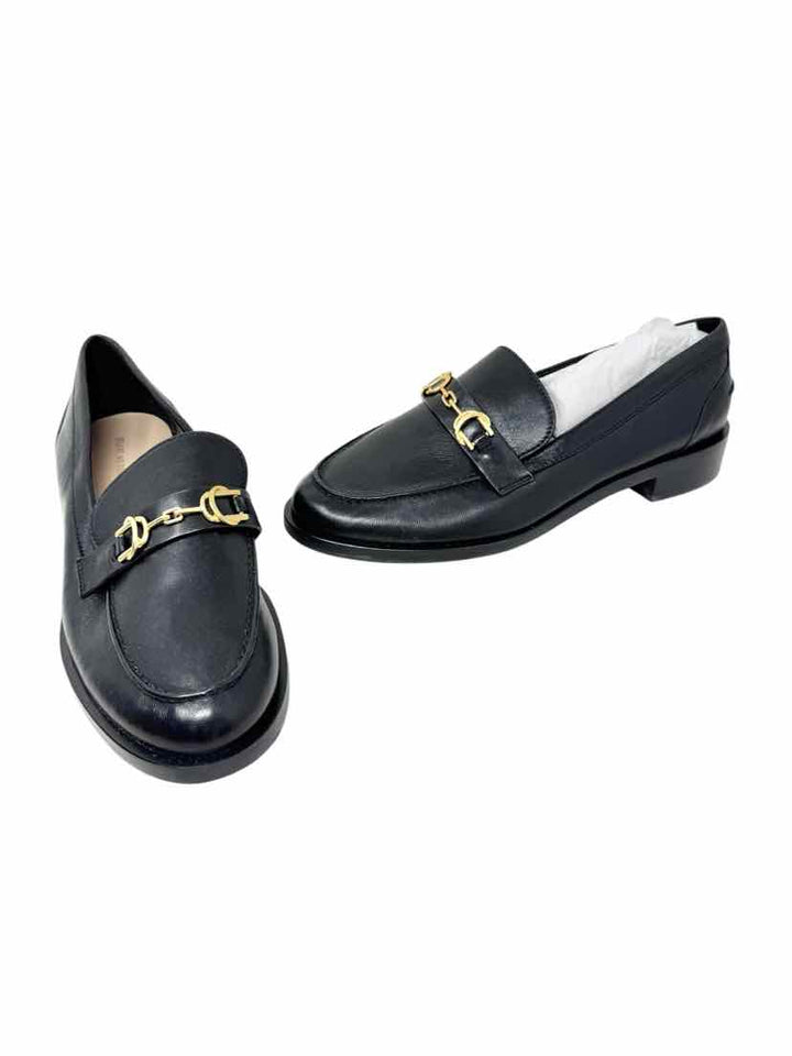 Shoe Size 11 Stuart Weitzman Black Leather Loafers