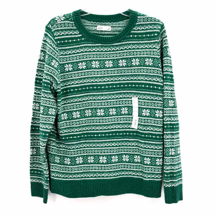 Size M Croft & Barrow Green Knit Sweater