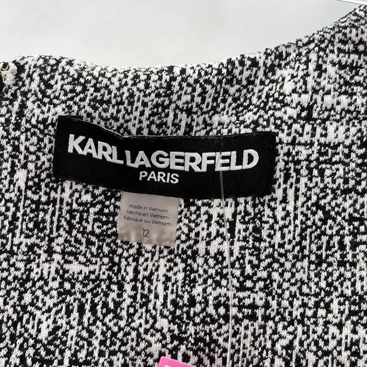 Size 12 KARL LAGERFELD Black Dress
