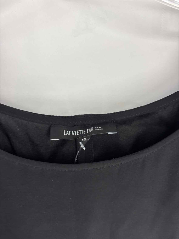 Size 10 LAFAYETTE Black Silk Sweater