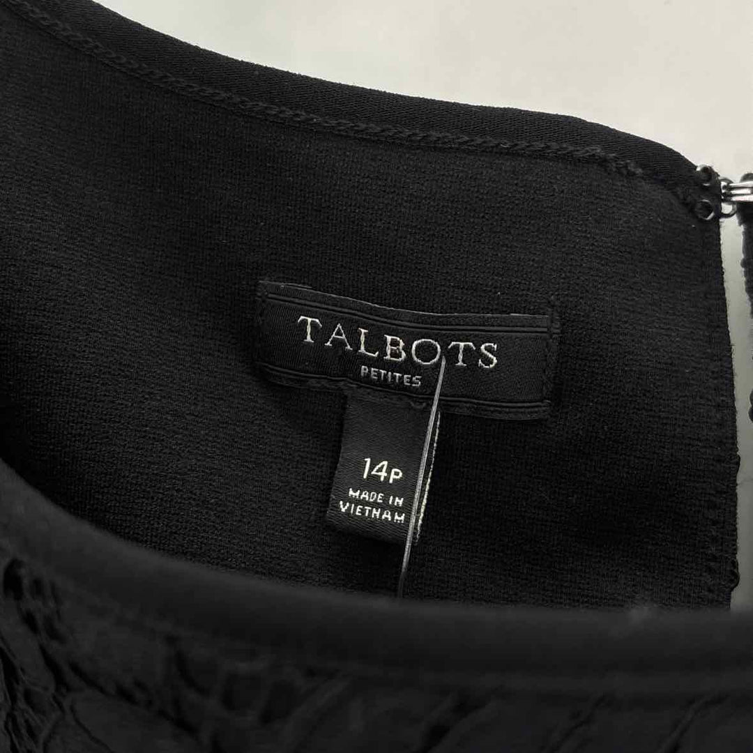 Size 14 Talbots Black Knit Dress