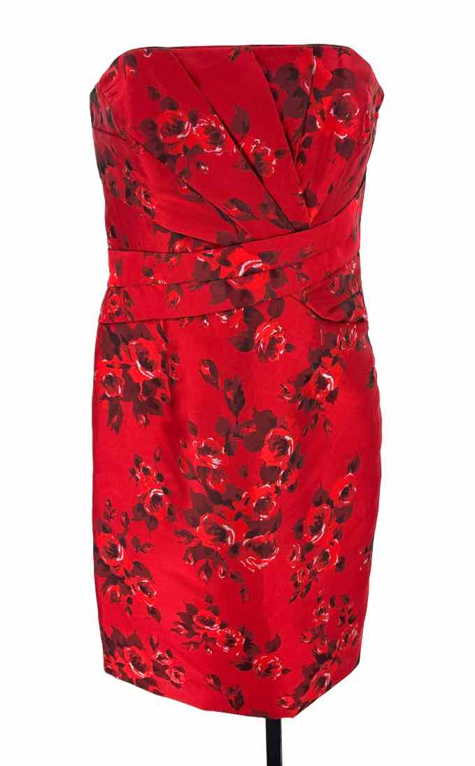Size 8 White House Black Market Red Dress