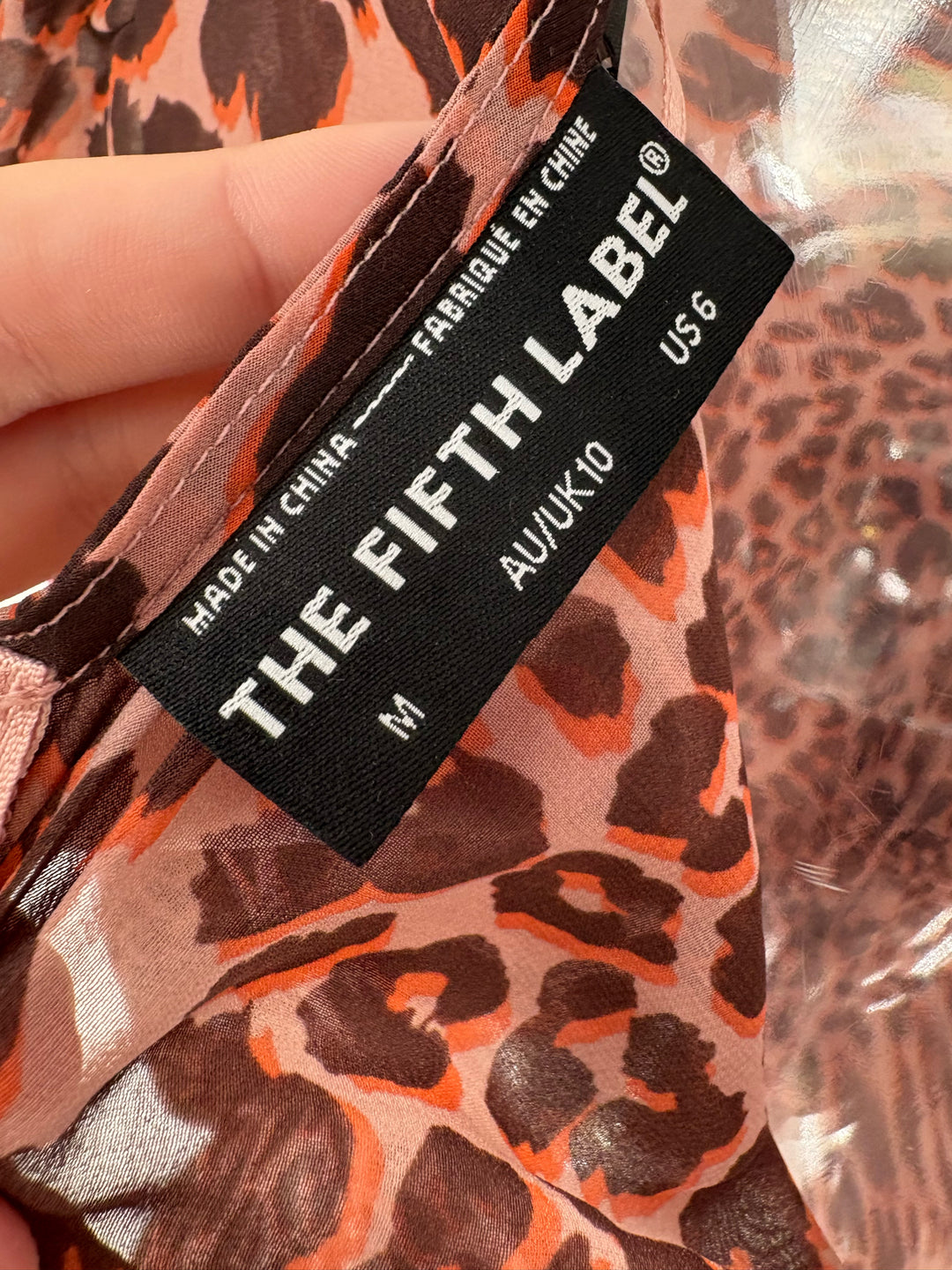 Size M Brown Print Shirt