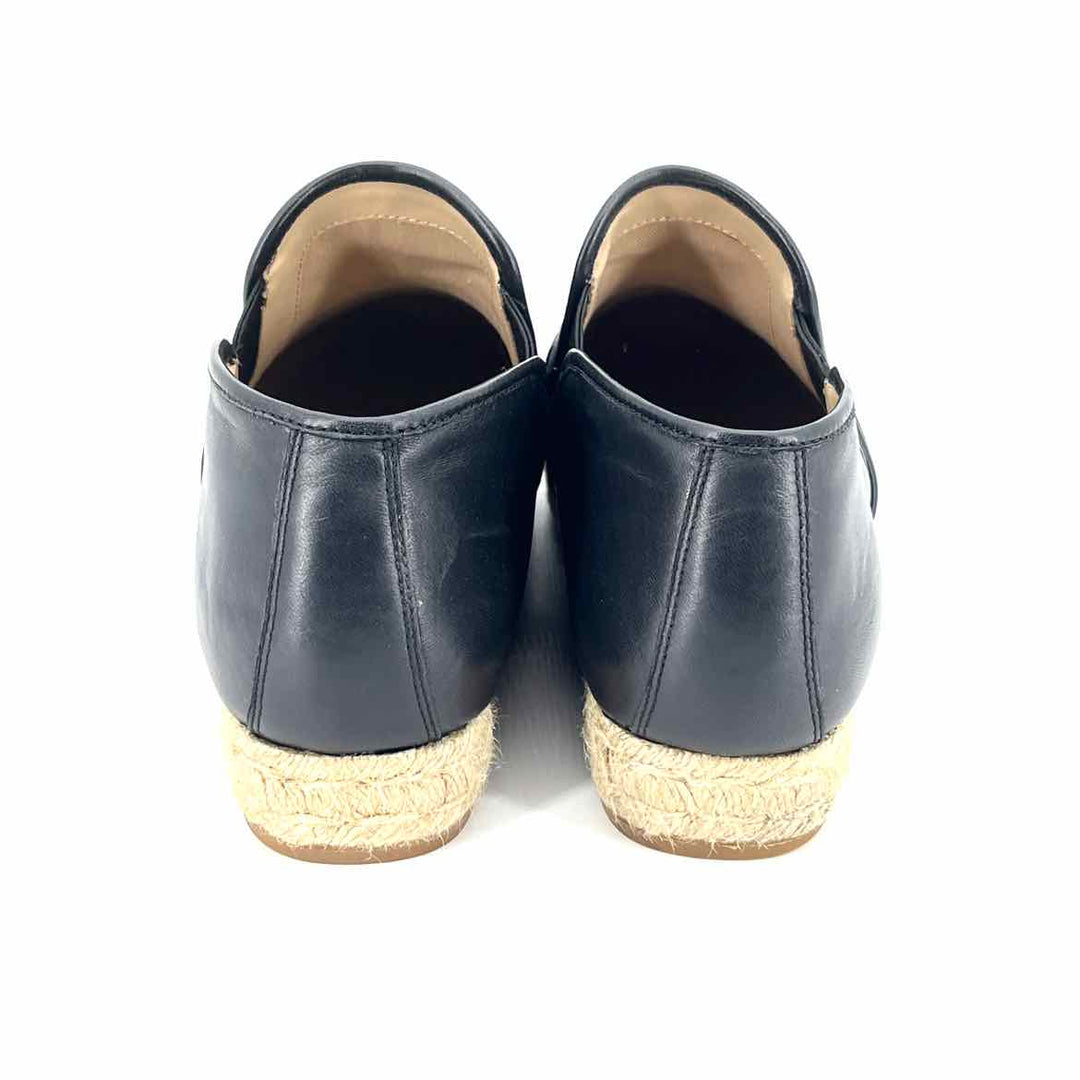 Shoe Size 10 Tory Burch Black Leather Flats