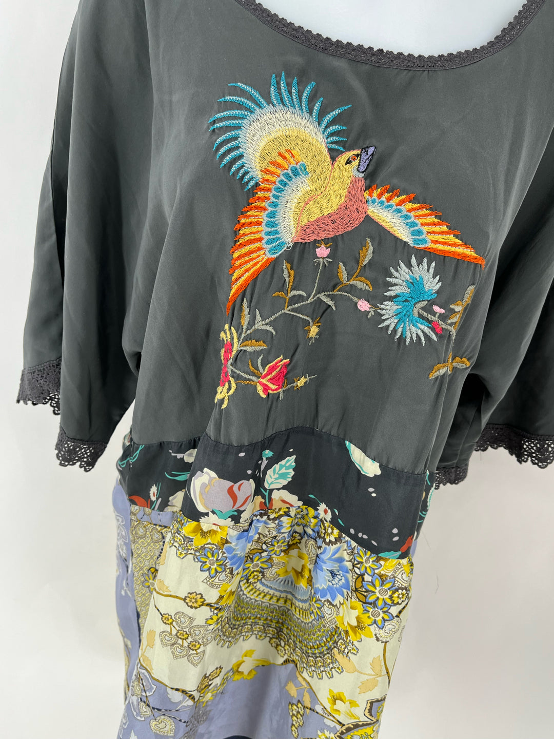 Size XXL Johnny Was Multi-Color Silk Dress