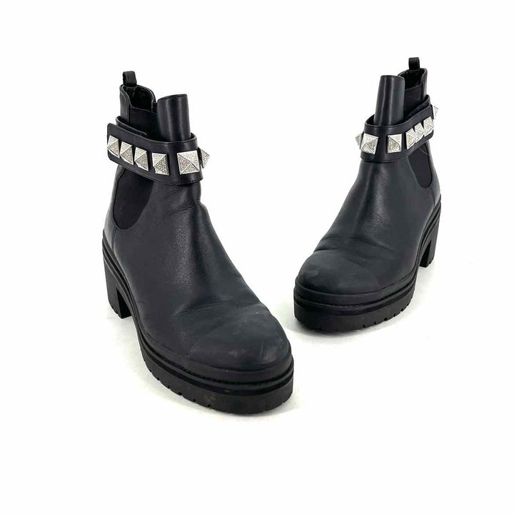 Shoe Size 7 Michael Kors Black Leather Boots