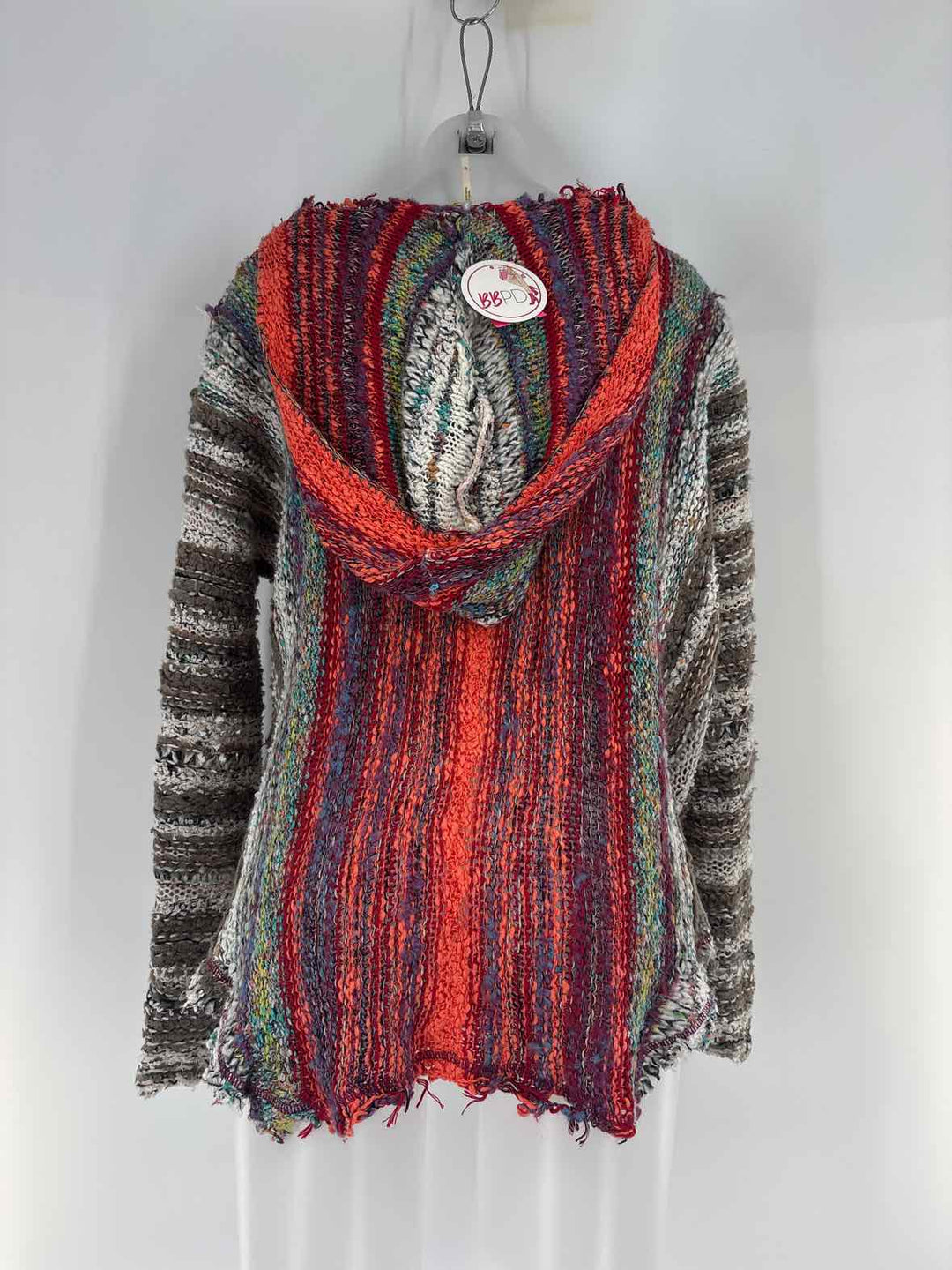 Size L FREE PEOPLE Multi-Color Knit Cardigan