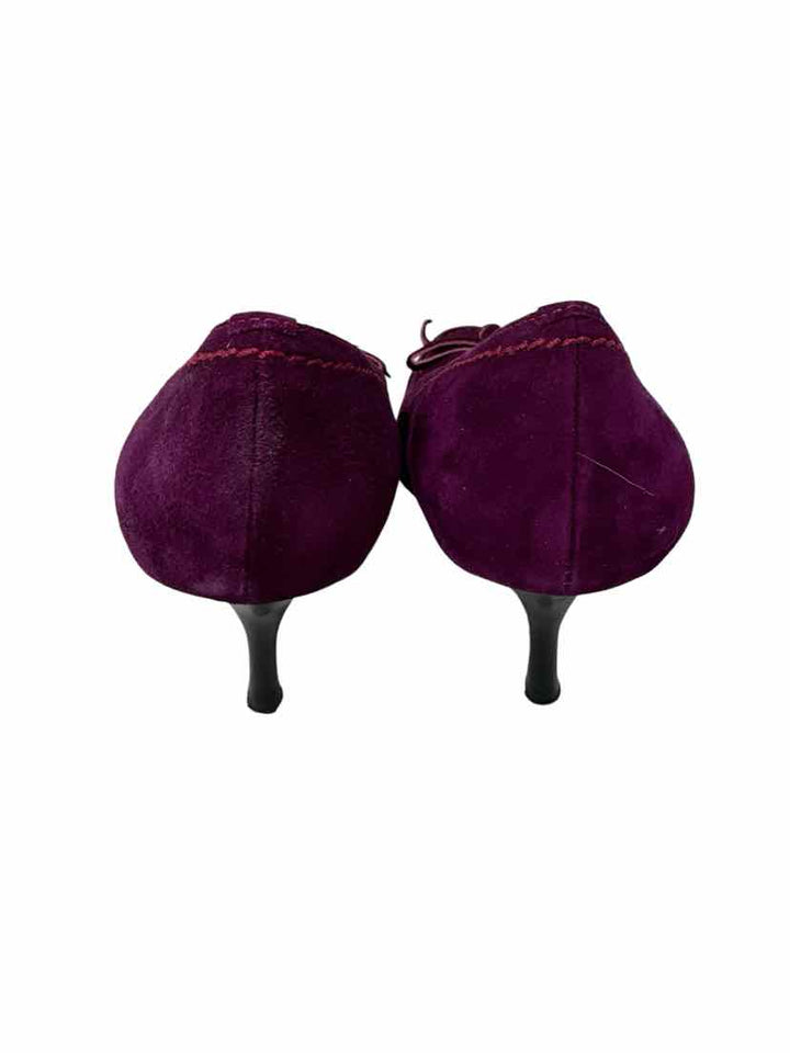 Shoe Size 7.5 Coach Purple Suede Heels