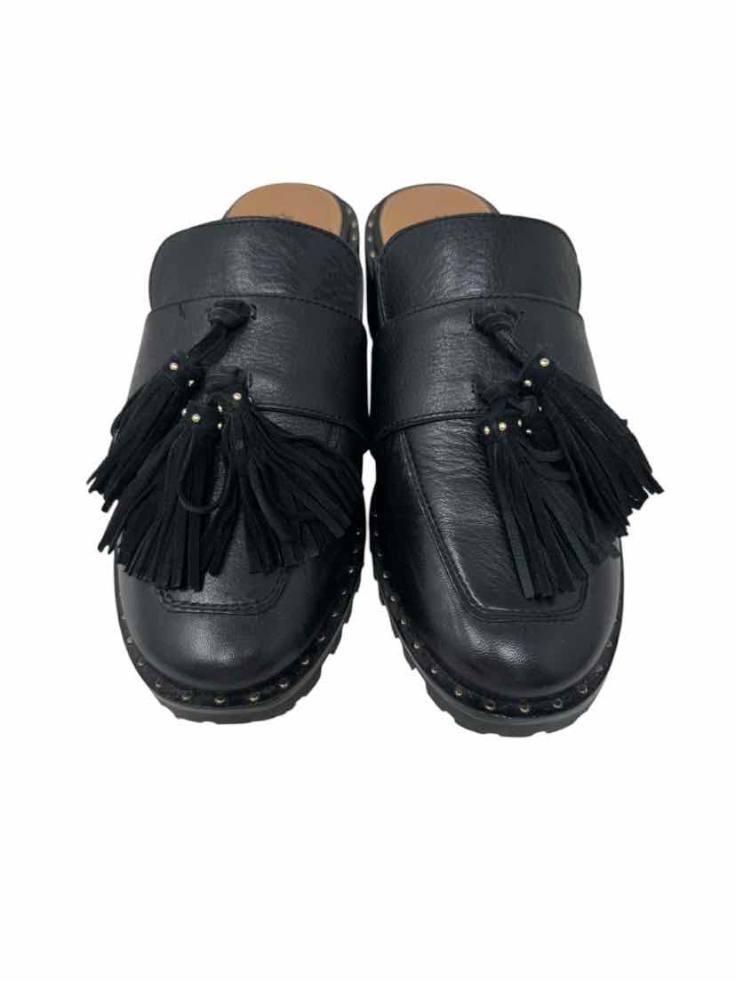 Shoe Size 7.5 JOHNSTON & MURPHY Black Mules