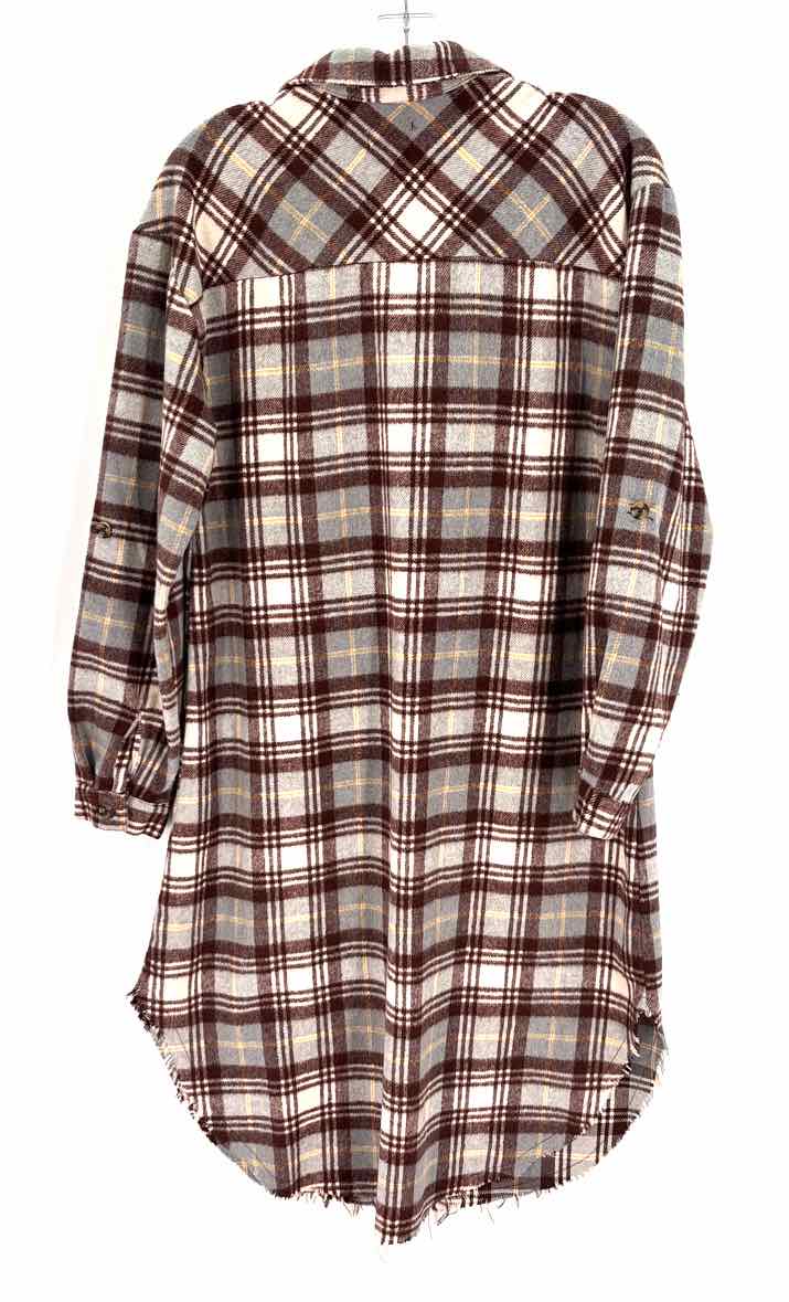 Size S Brown Flannel Dress