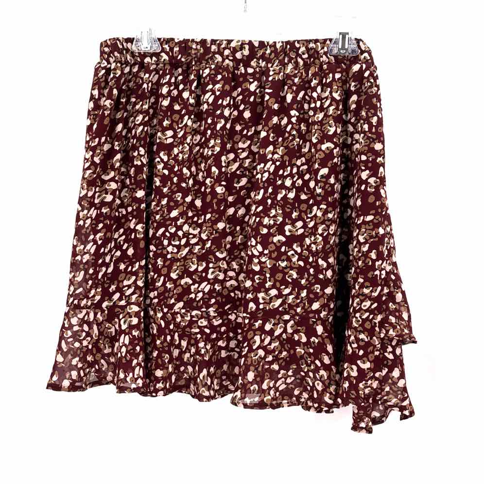 Size 1X Burgundy Skirt