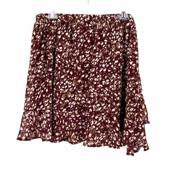Size 1X Burgundy Skirt