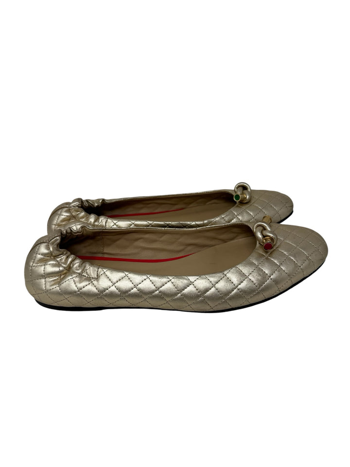 Shoe Size 9 Lilly Pulitzer Gold Flats