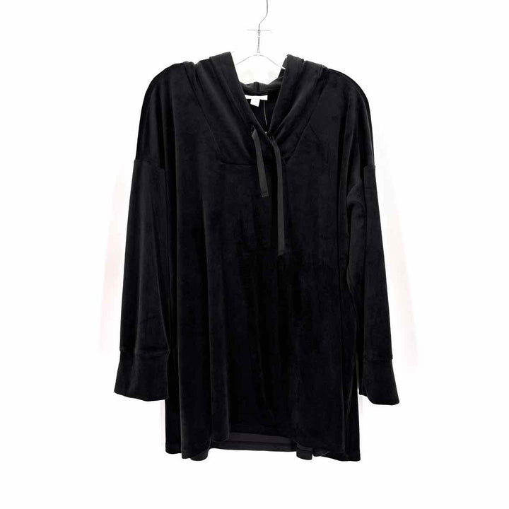 Size XL J JILL Black Velour Sweater