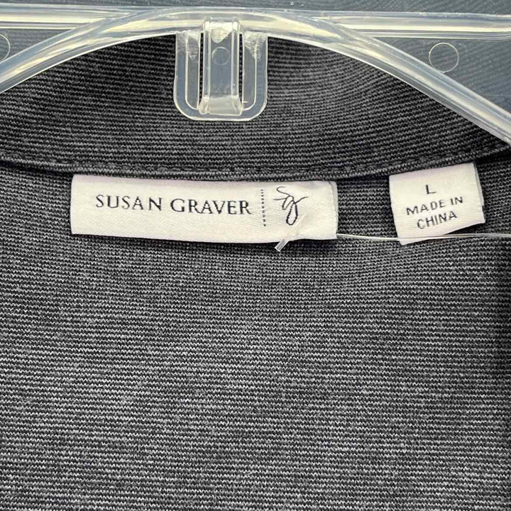 Size L SUSAN GRAVER Gray Blazer