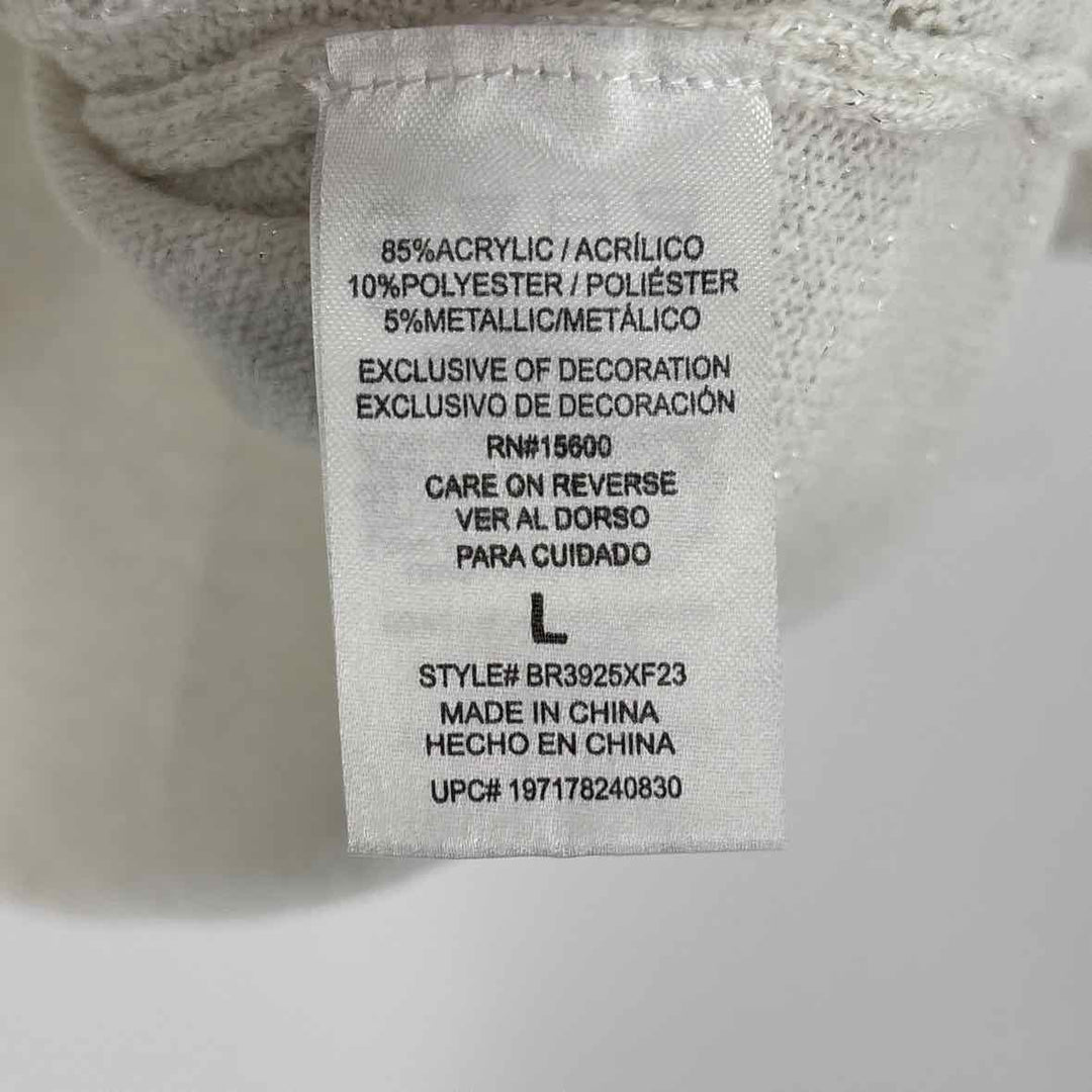 Size L Cream Knit Sweater