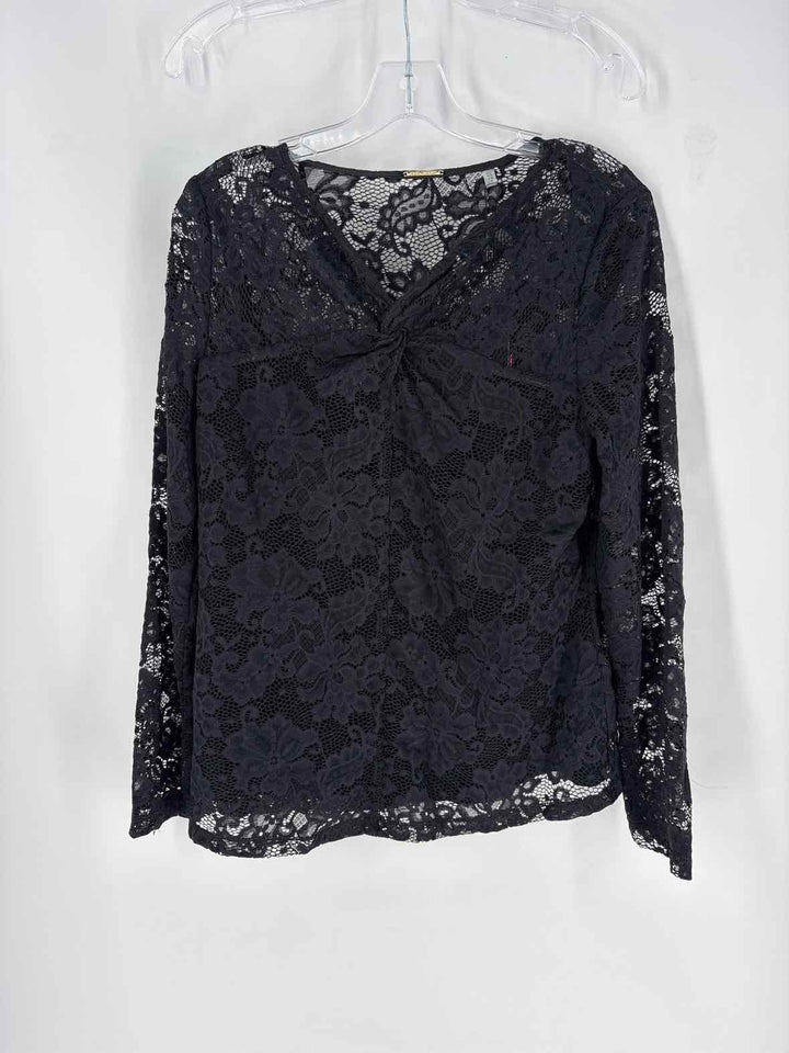 Size L ELIE TAHARI Black Shirt