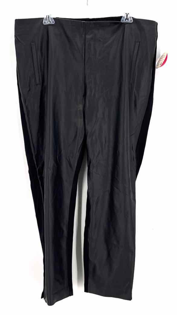 Size XL Chico's Black Faux Leather Pants