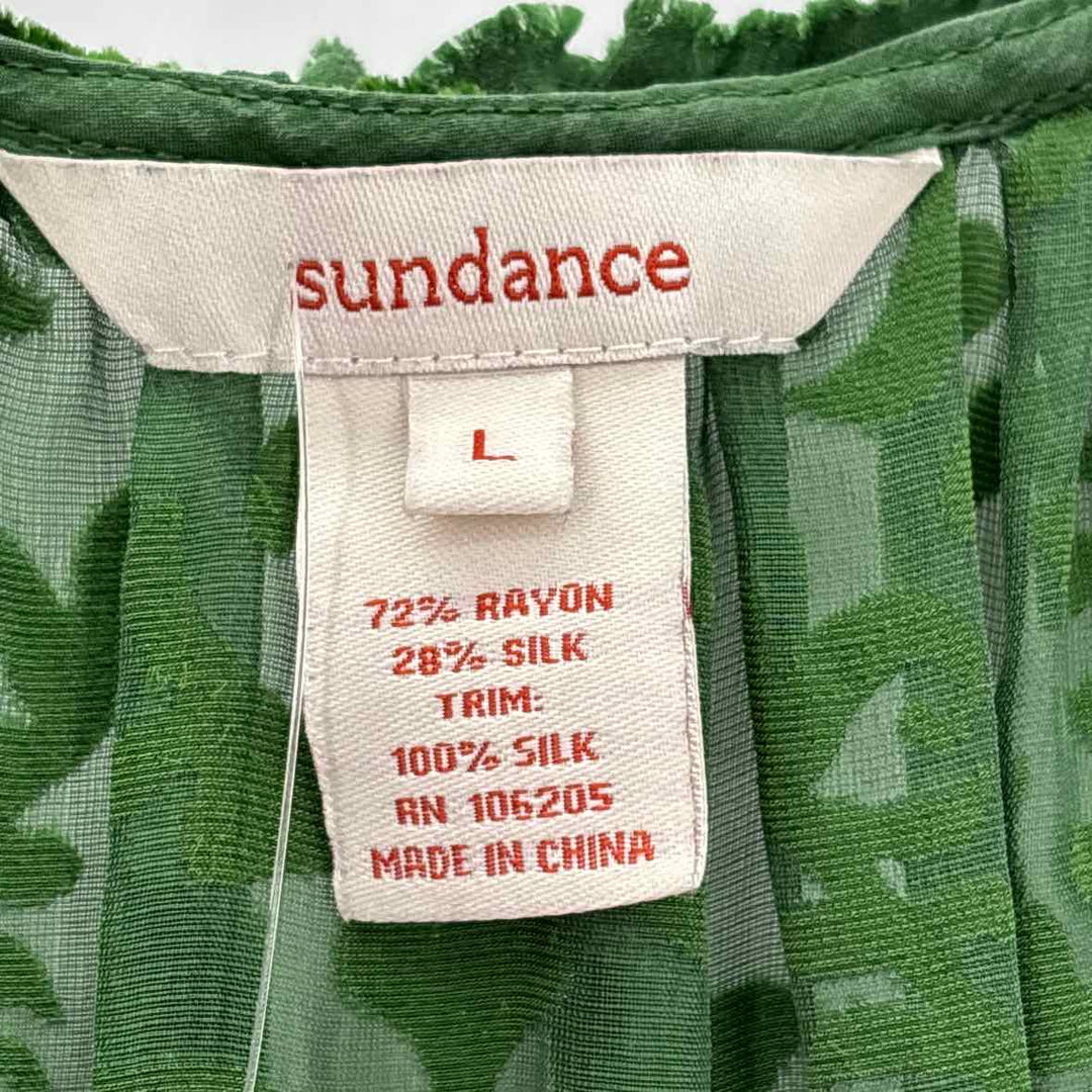 Size L sundance Green Velvet Shirt