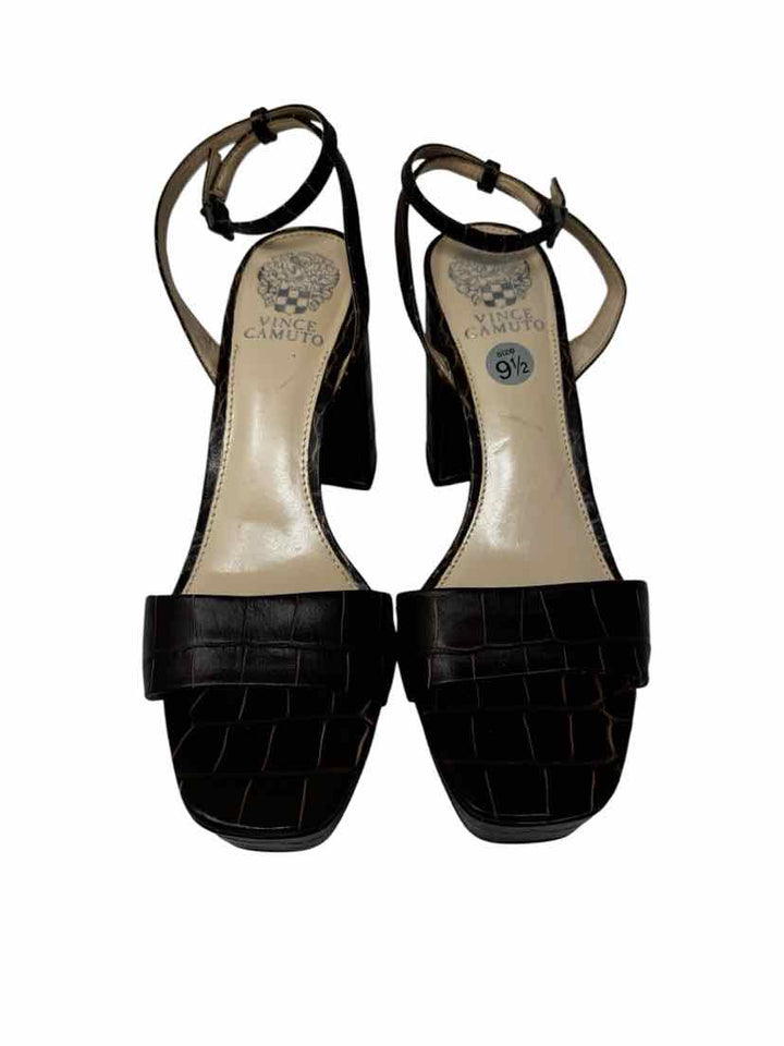 Shoe Size 9.5 Vince Camuto Brown Leather Sandals